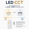 Lampadario a sospensione sabbia led 60w cct 3000k 6000k dimmerabile con telecomando