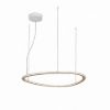 Lampadario a sospensione sabbia led 60w cct 3000k 6000k dimmerabile con telecomando