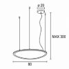 Lampadario a sospensione sabbia led 60w cct 3000k 6000k dimmerabile con telecomando