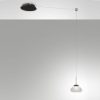 Fabas arabella lampada a sospensione con decentramento led 8w 3000k dimmerabile bianca