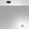 Fabas arabella lampada a sospensione con decentramento vetro ambra led 8w 3000k dimmerabile