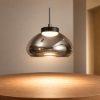 Fabas luce arabella lampada fumé a sospensione con decentramento led 8w 3000k dimmerabile