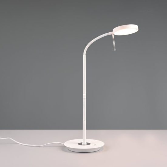 Lampada da scrivania per ufficio bianco led 12w cct 2300k 4000k