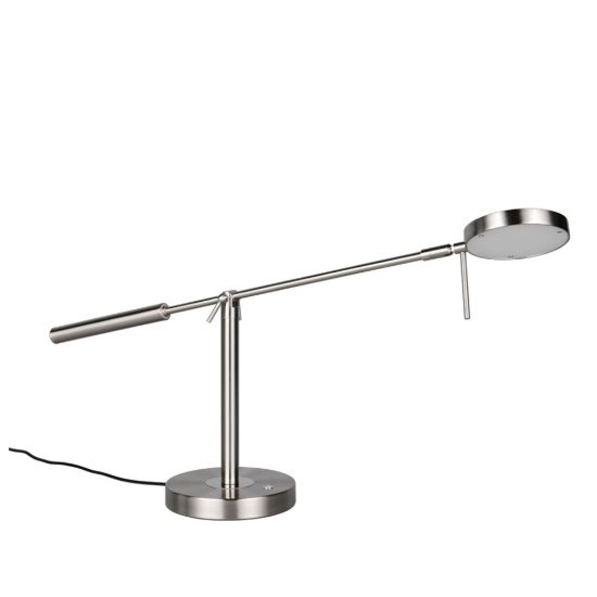 Lampada da scrivania ufficio led 12w cct 2300k 4000k nichel opaco