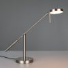 Lampada da scrivania ufficio led 12w cct 2300k 4000k nichel opaco