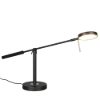 Lampada da scrivania moderna orientabile led cct 2300k 4000k nero opaco