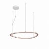 Lampadario led 72w cct 3000k 6000k dimmerabile con telecomando a sospensione oro rosato