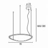 Lampadario led 72w cct 3000k 6000k dimmerabile con telecomando a sospensione oro rosato
