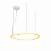 Lampadario led 72w cct 3000k 6000k dimmerabile con telecomando plettro moderno a sospensione giallo girasole