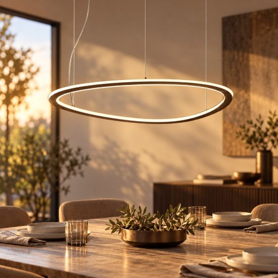 Lampadario led 72w cct 3000k 6000k dimmerabile con telecomando moderno a sospensione plettro ruggine