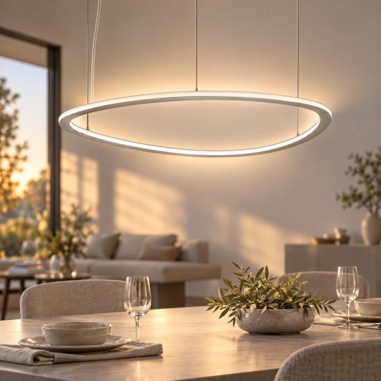 Lampadario led 72w cct 3000k 6000k dimmerabile con telecomando plettro moderno grigio perla
