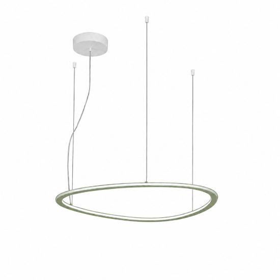 Lampadario led 72w cct 3000k 6000k dimmerabile con telecomando plettro verde salvia