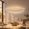 Lampadario moderno a sospensione plettro sabbia led 72w cct 3000k 6000k dimmerabile con telecomando
