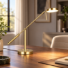 Lampada da scrivania ufficio led cct 2300k 4000k ottone satinato
