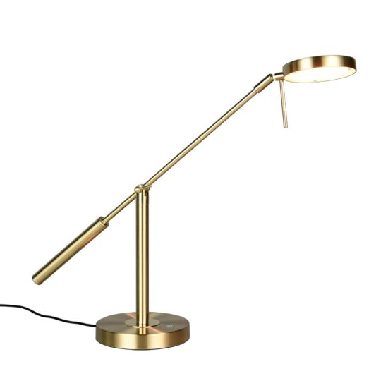Lampada da scrivania ufficio led cct 2300k 4000k ottone satinato