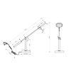 Lampada da scrivania ufficio led cct 2300k 4000k ottone satinato
