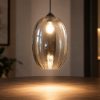 Fabas infinity lampada a sospensione vetro fumé per cucina