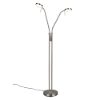 Piantana led 12w cct 2300k 4000k dimmerabile nichel opaco