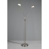Piantana led 12w cct 2300k 4000k dimmerabile nichel opaco