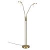 Piantana da terra per ufficio led cct 2300k 4000k dimmerabile ottone satinato
