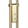 Piantana da terra per ufficio led cct 2300k 4000k dimmerabile ottone satinato
