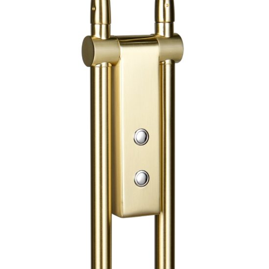Piantana da terra per ufficio led cct 2300k 4000k dimmerabile ottone satinato
