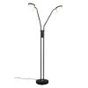 Lampada da terra orientabile led 12w cct 2300k 4000k nero opaco