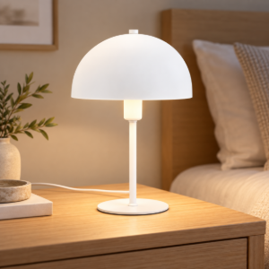 Abat-jour da comodino camera da letto bianco opaco
