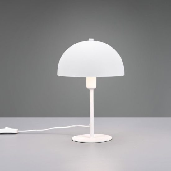 Abat-jour da comodino camera da letto bianco opaco