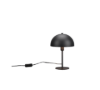 Abat-jour lampada da comodino nero opaco moderna
