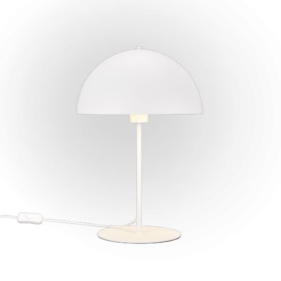 Lampada da tavolo per salotto bianco opaco