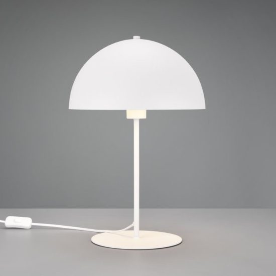 Lampada da tavolo per salotto bianco opaco