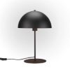 Lampada da tavolo per salotto moderna nero opaco
