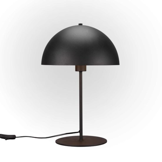 Lampada da tavolo per salotto moderna nero opaco