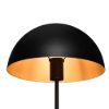 Lampada da tavolo per salotto moderna nero opaco