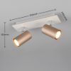 Plafoniera con faretti da soffitto caffe gu10