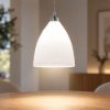 Fabas  provenza lampadario a sospensione per cucina moderna vetro bianco