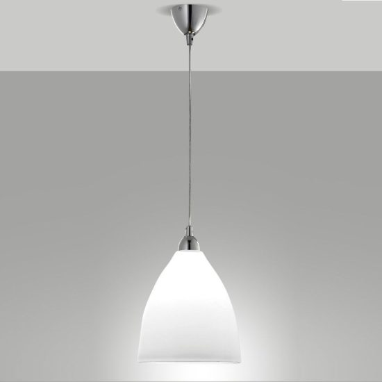 Fabas  provenza lampadario a sospensione per cucina moderna vetro bianco