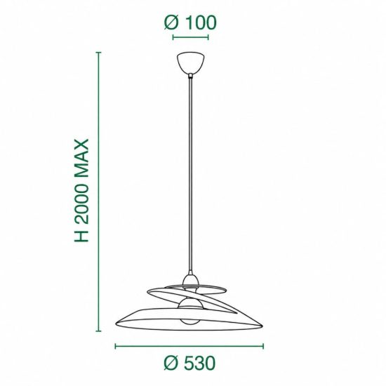 Fabas aragon lampadario per cucina moderna spirale bianco