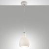 Fabas marina lampada a sospensione moderna campana ceramica bianca
