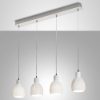 Fabas lampadario per cucina moderna marina quattro luci ceramica bianca