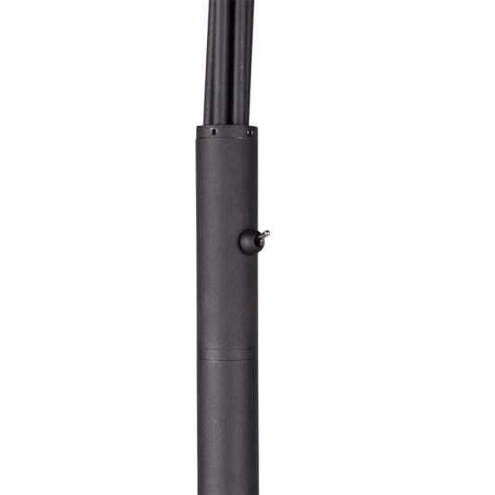 Piantana da terra design moderno nero opaco orientabile