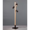 Lampada da terra luci orientabili led 20w 3000k nero opaco