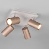 Plafoniera con faretti spot orientabili caffe