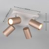 Plafoniera con faretti spot orientabili caffe