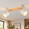 Plafoniera con faretti da soffitto  grigio orientabile