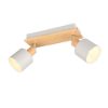 Plafoniera con faretti da soffitto  grigio orientabile