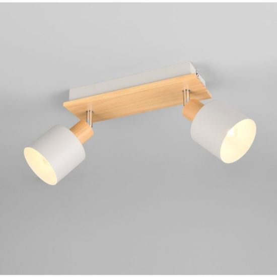 Plafoniera con faretti da soffitto  grigio orientabile