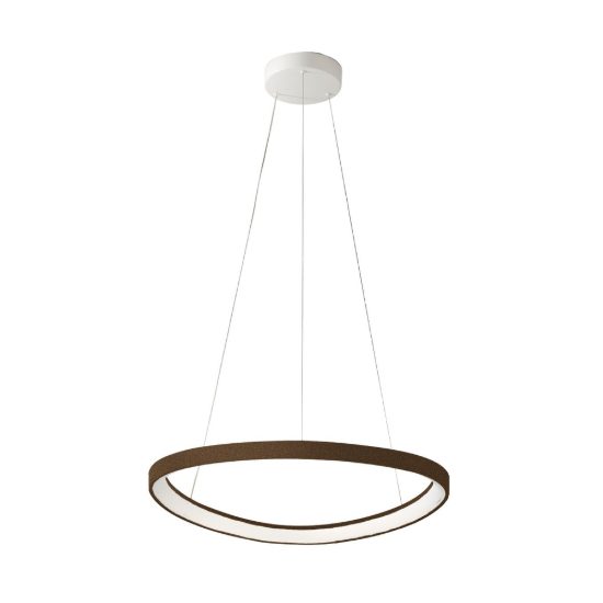 Lampadario led 50w cct 3000k 4000k moderno a sospensione per sala da pranzo plettro ruggine