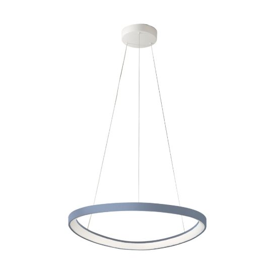 Lampadario a sospensione moderno plettro carta da zucchero per sala da pranzo led 50w cct 3000k 4000k